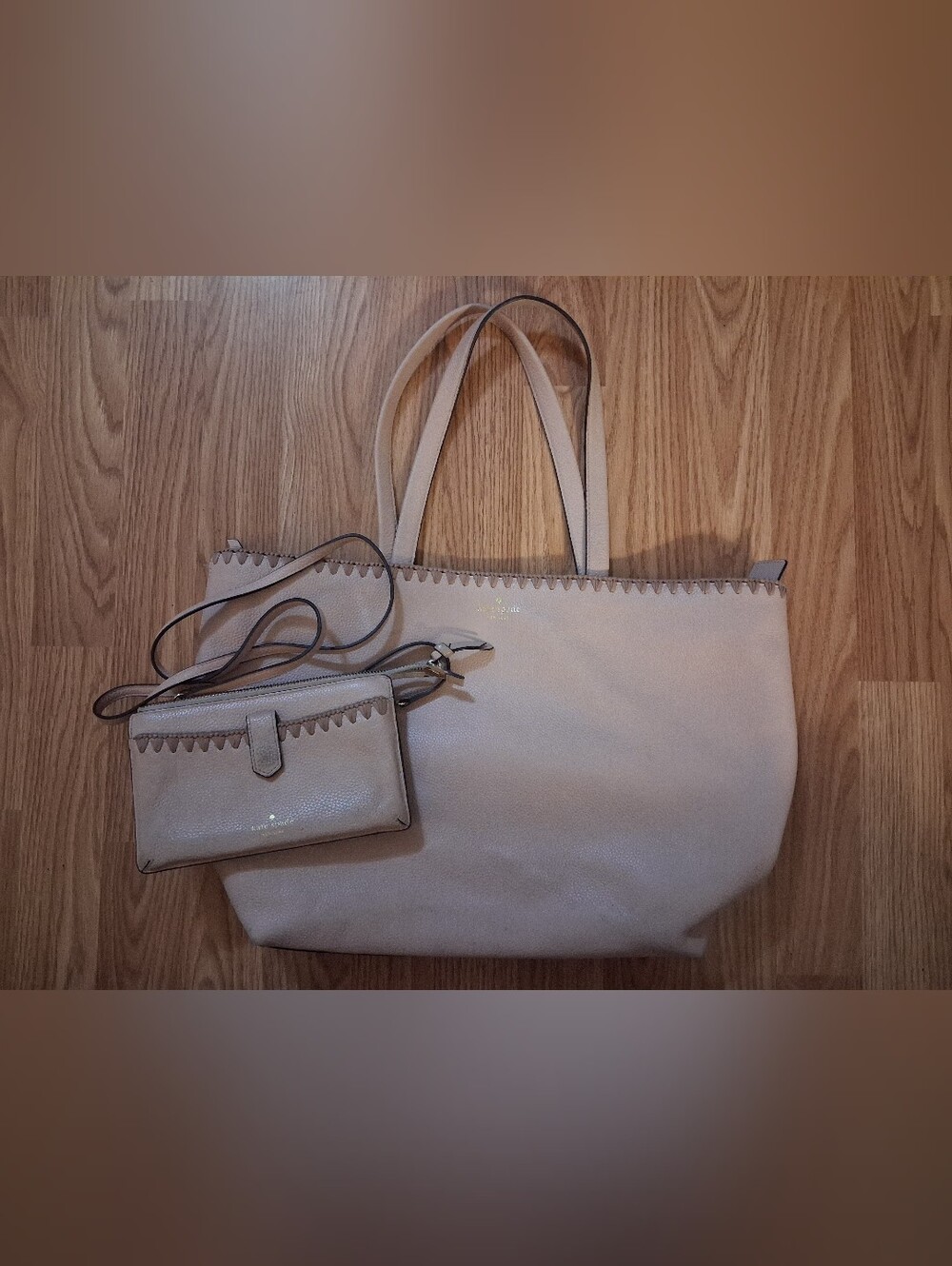KATE SPADE TOTE BAG WITH MATCHING CROSSBODY WALLET.  Womens.  Color: Dusty Rose